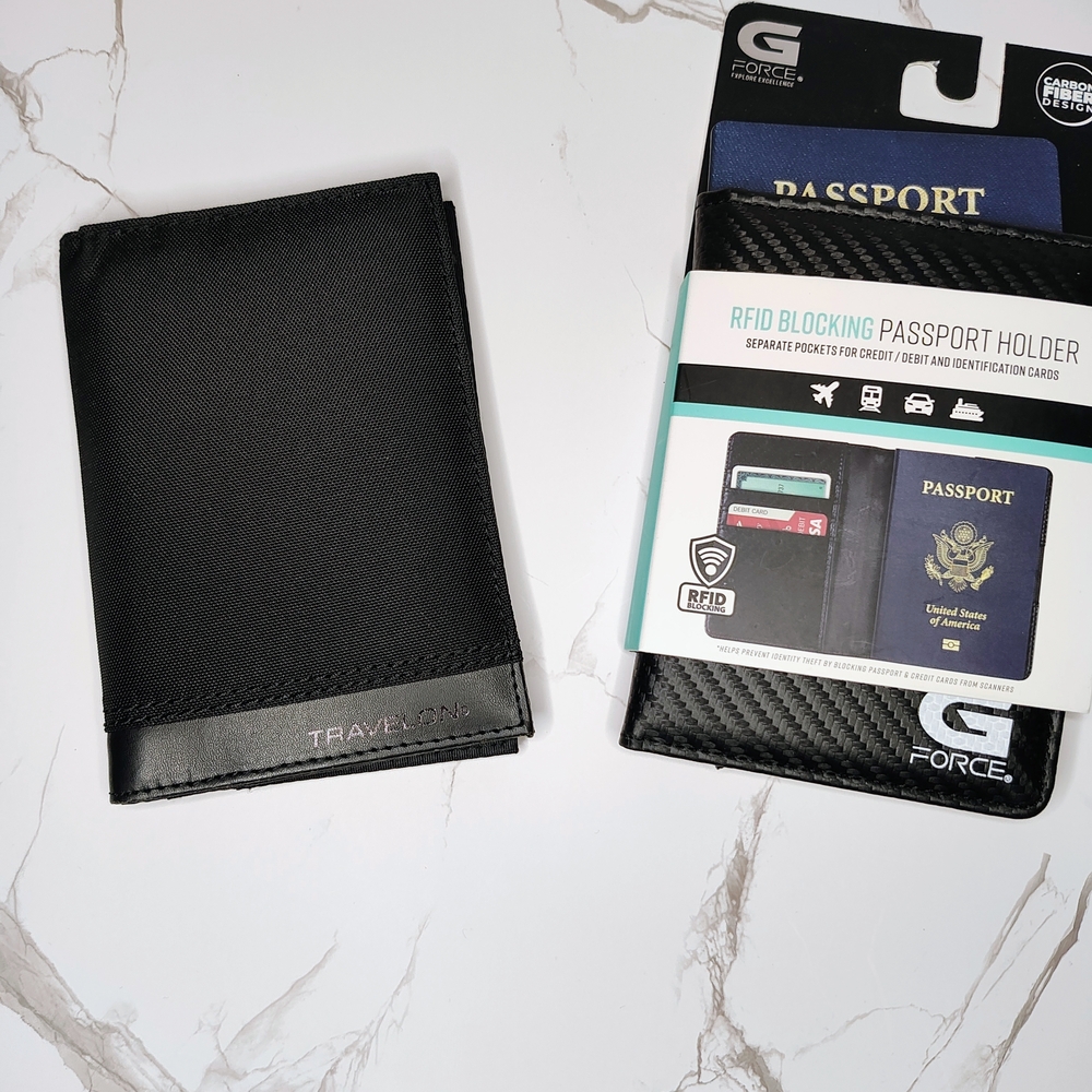 Passport Holders (2) Both With Black RFID Blocking